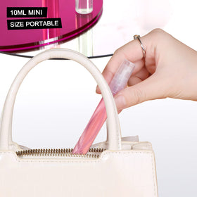 Refill demonstration with Teenitor bottle showing simple snap-off top for quick filling