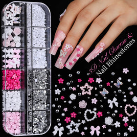 Teenitor colorful rhinestones organized by color and size for sparkle