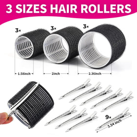 Teenitor comparison of 40mm 50mm 60mm rollers to choose curl size and volume