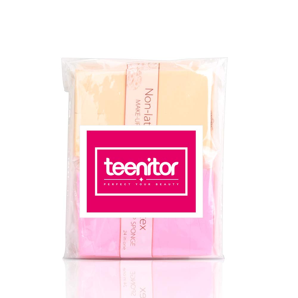 Teenitor sponge beside hand for size comparison and small precision