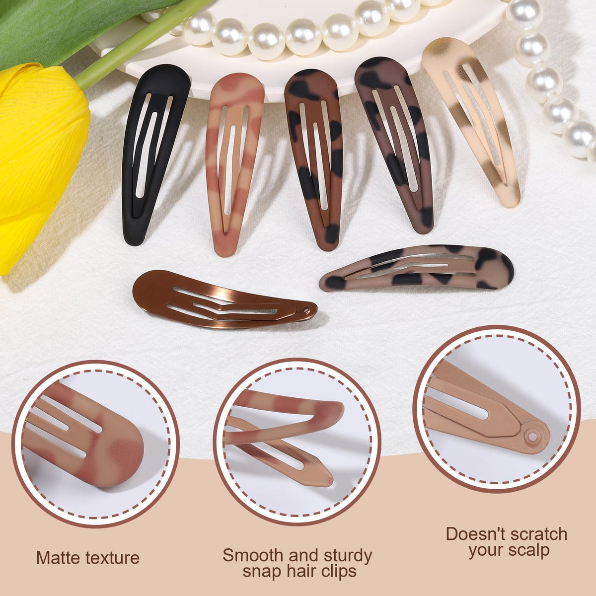 Teenitor clip beside ruler showing two-inch size for precise styling and compact carry