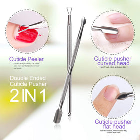Teenitor gel scraper and cuticle peeler detail for precise residue removal benefit
