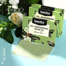 Teenitor single blotting sheet close-up demonstrating absorbent surface