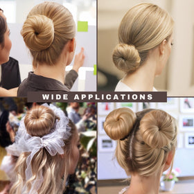 Teenitor side profile of a dancer wearing a secure bun made with the shaper