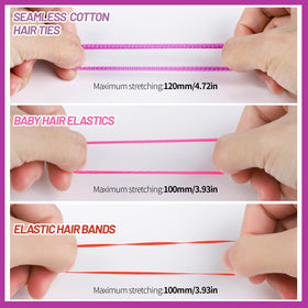 Teenitor bands in hand showing scale and quantity for easy selection