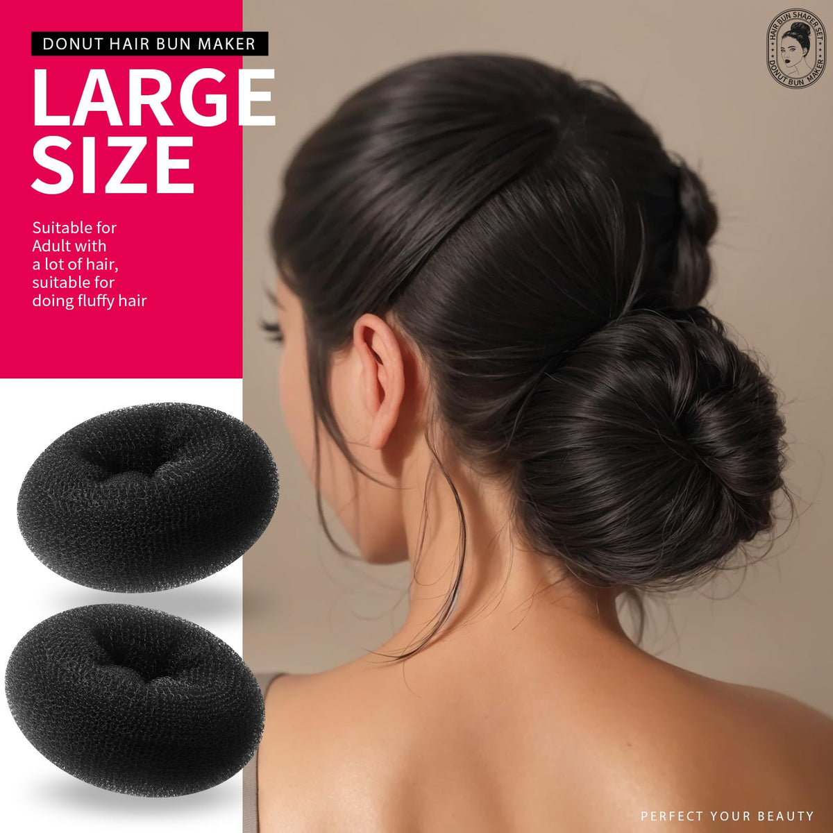 Teenitor comparison of small medium large bun makers for sizing