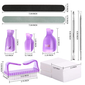 Teenitor soak-off clips lined up displaying reusable design and secure fit benefit