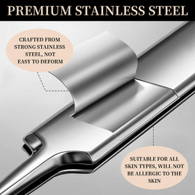Teenitor tools laid flat highlighting stainless steel finish and variety