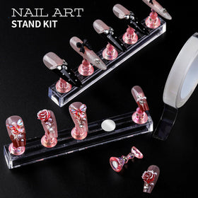 Teenitor tweezer and wax pencil placing rhinestone for accurate application