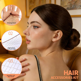 Teenitor U-shaped and bobby pins in case, organized secure hold