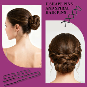 Teenitor U-shaped pins detail with rounded tips for comfortable bun support