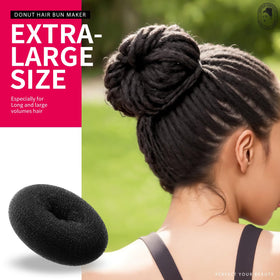Teenitor step-by-step use image demonstrating fast bun creation