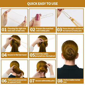 Teenitor hair net securing a wig, keeping edges smooth and pieces in place