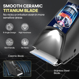 TEENOVA nose trimmer in use for precise delicate hair removal