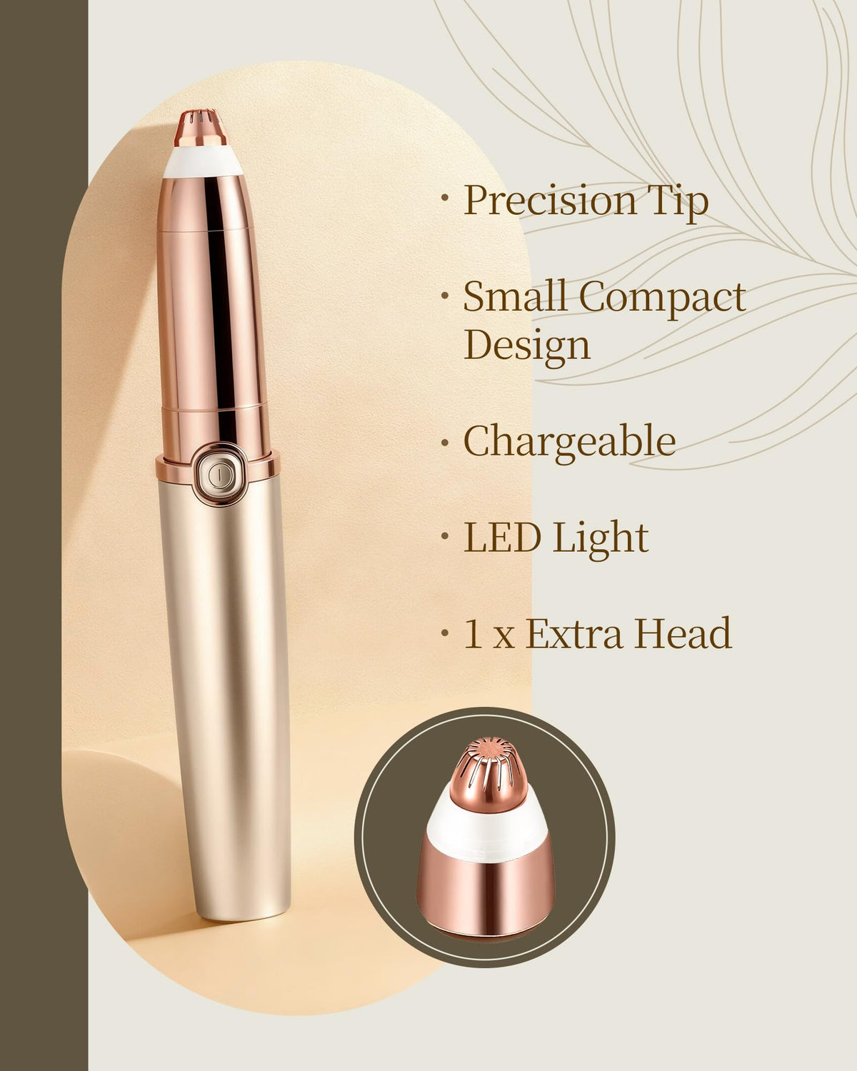 TeethBliss close-up of hypoallergenic stainless steel blade highlighting safe cutting