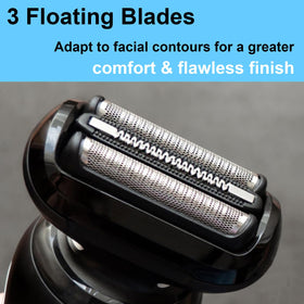 TEEYSO foil close-up highlighting the protective mesh and precise cutting surface for gentler shaves
