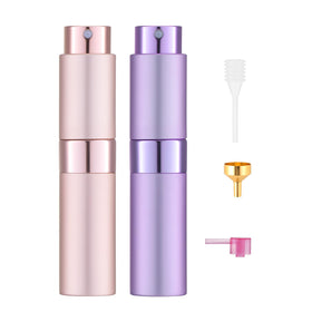 Tekson front view showing pink and purple atomizers and secure outer shell benefit