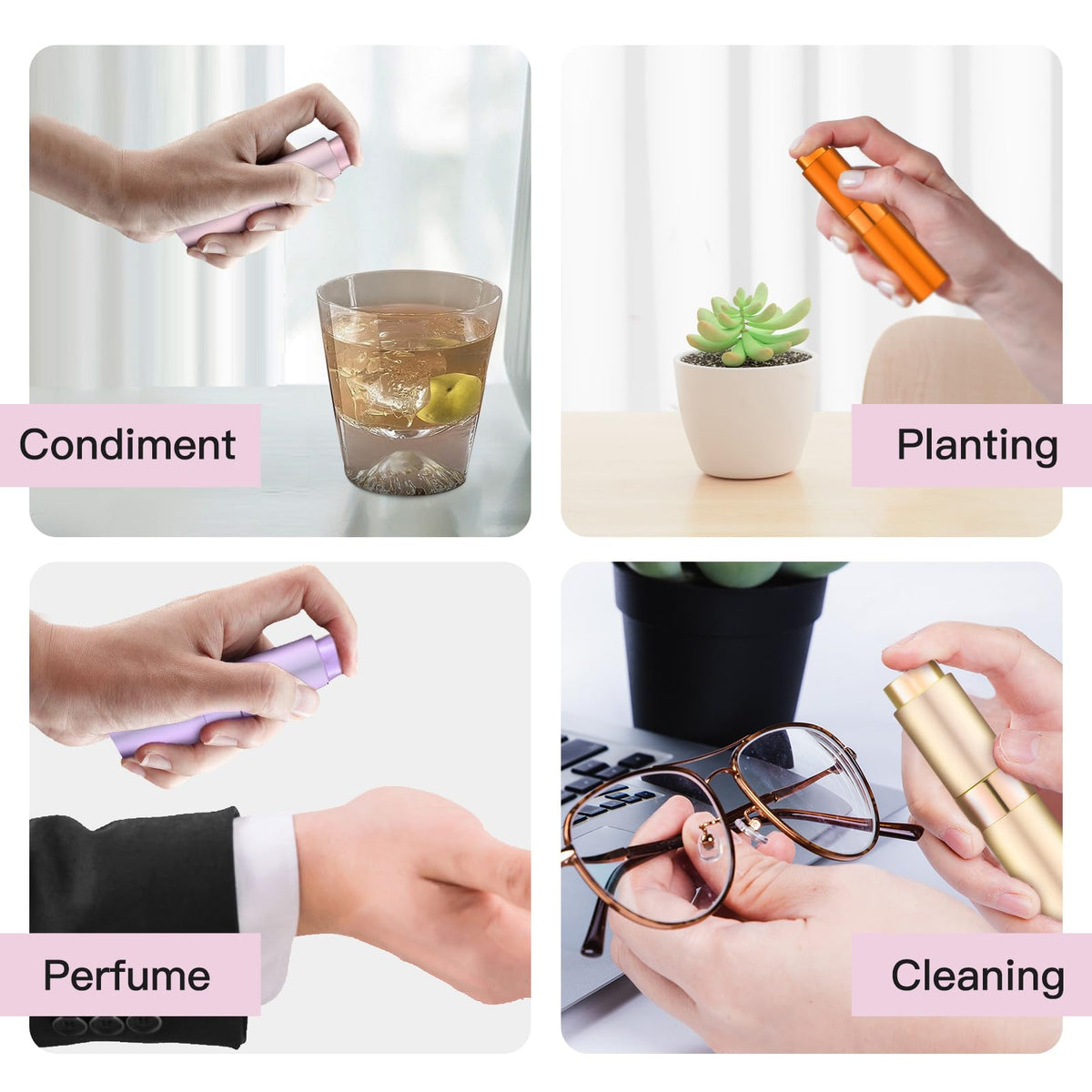 Tekson atomizer held in hand showing compact size and pocketable convenience benefit