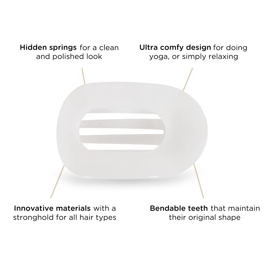 TELETIES medium clip securing hair in a bun for no-slip convenience