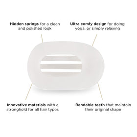 TELETIES side profile demonstrating curved design that prevents pressure when lying down