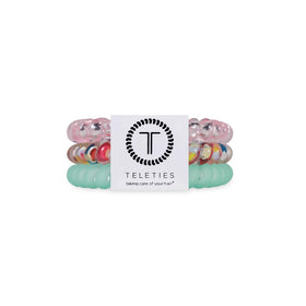 Teleties front packaging Spring Splash showing three coils and color contrast for easy pick-up