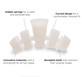 TELETIES bendable teeth detail illustrating durable, flexible hold