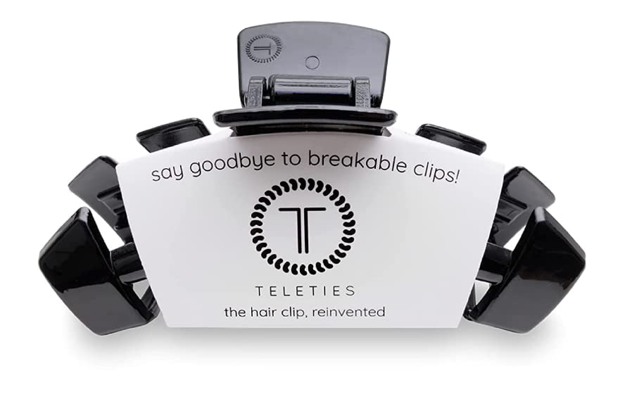 TELETIES large clip front view showing sleek design and strong grip