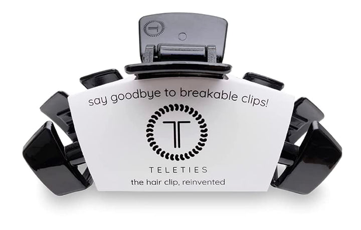 TELETIES large clip front view showing sleek design and strong grip