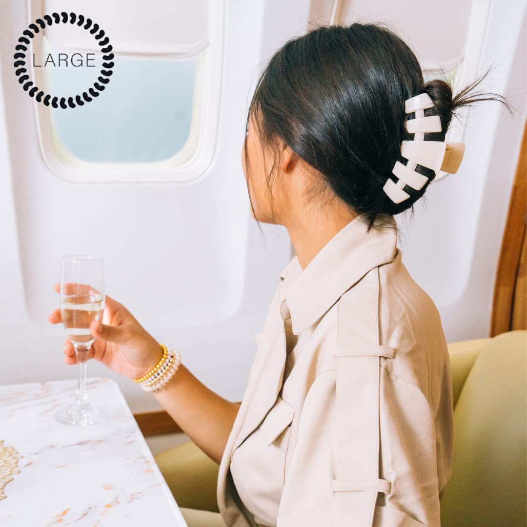 TELETIES clip in hair updo illustrating secure hold and comfortable fit