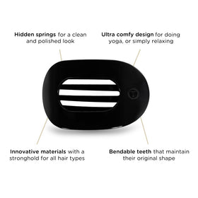 TELETIES clip in use during yoga showing comfort while reclining
