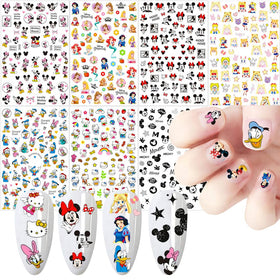 Temote front packaging showing seven sticker sheets and colorful cartoon designs for quick nail art