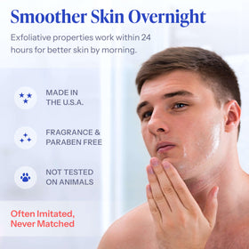 Tend Skin applied underarm showing reduced bumps and smoother skin