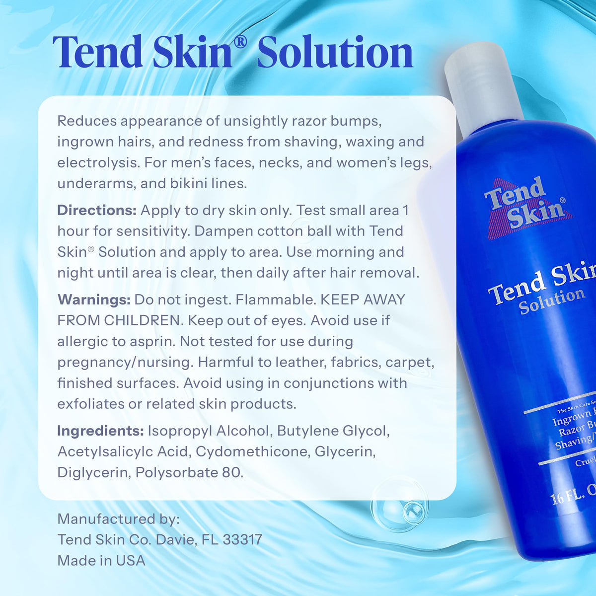 Tend Skin being applied to a man's neck to reduce ingrown hair appearance