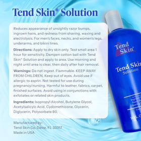 Tend Skin being applied to a man's neck to reduce ingrown hair appearance