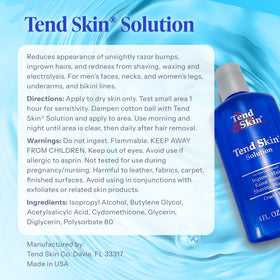 Tend Skin bottle in nighttime bathroom routine conveying maintenance benefit