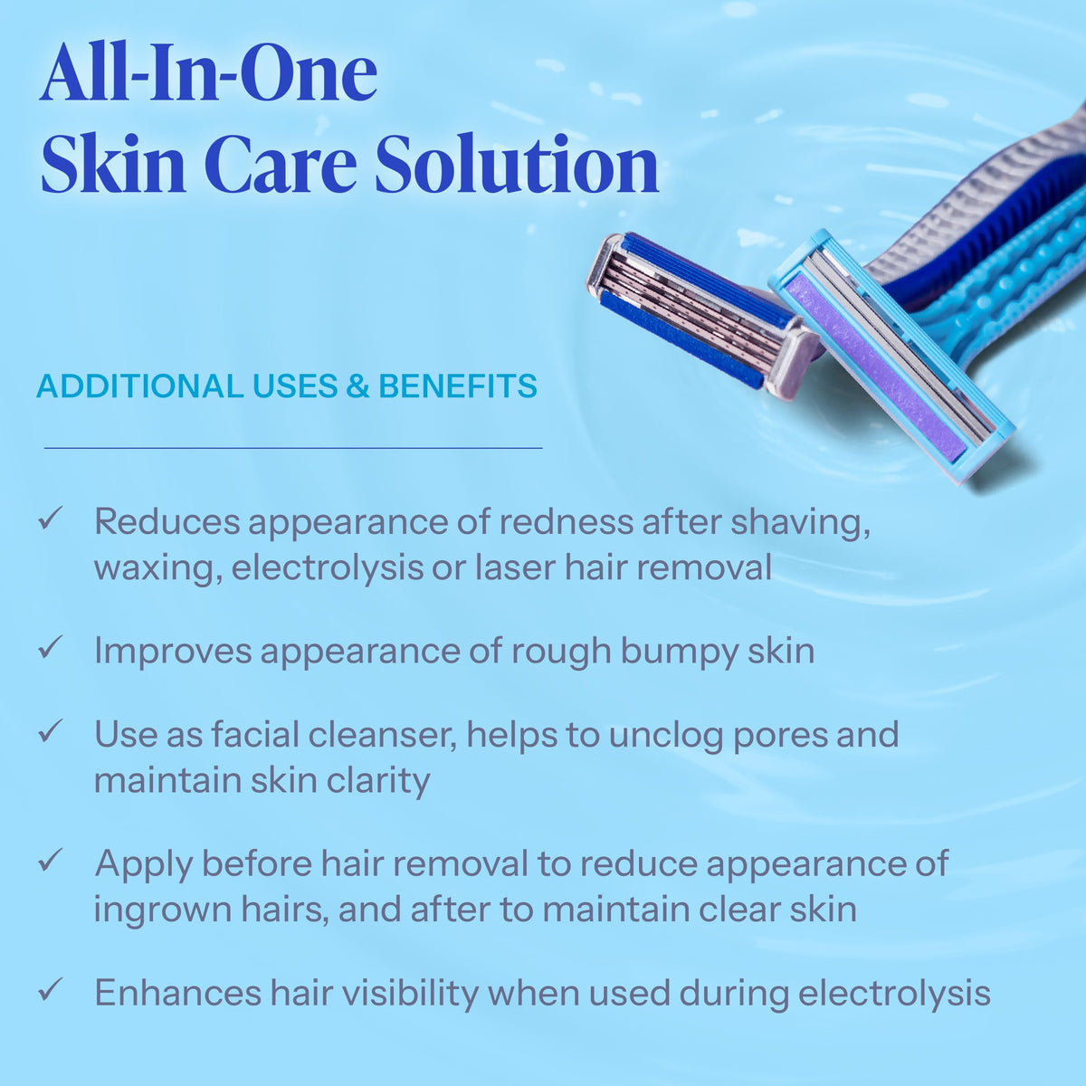 Tend Skin bottle on bathroom shelf signaling daily post-shave routine benefit