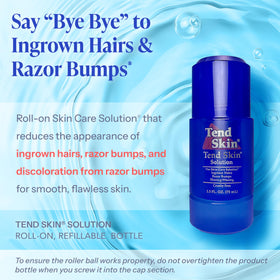 Tend Skin close-up of roll-on applicator demonstrating smooth texture benefit