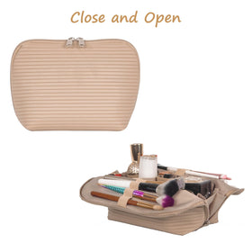 Tense Edano elastic mesh pouches detail holding small tubes and keeping things separated