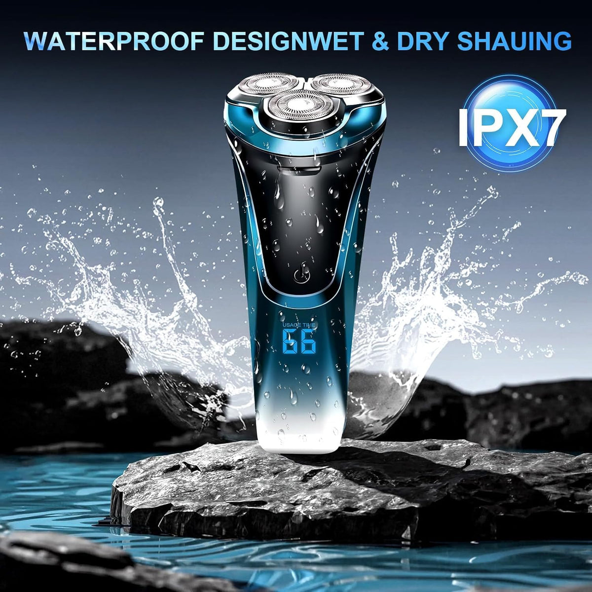 Teotopoa detachable blades rinsed under water for easy cleaning and hygiene