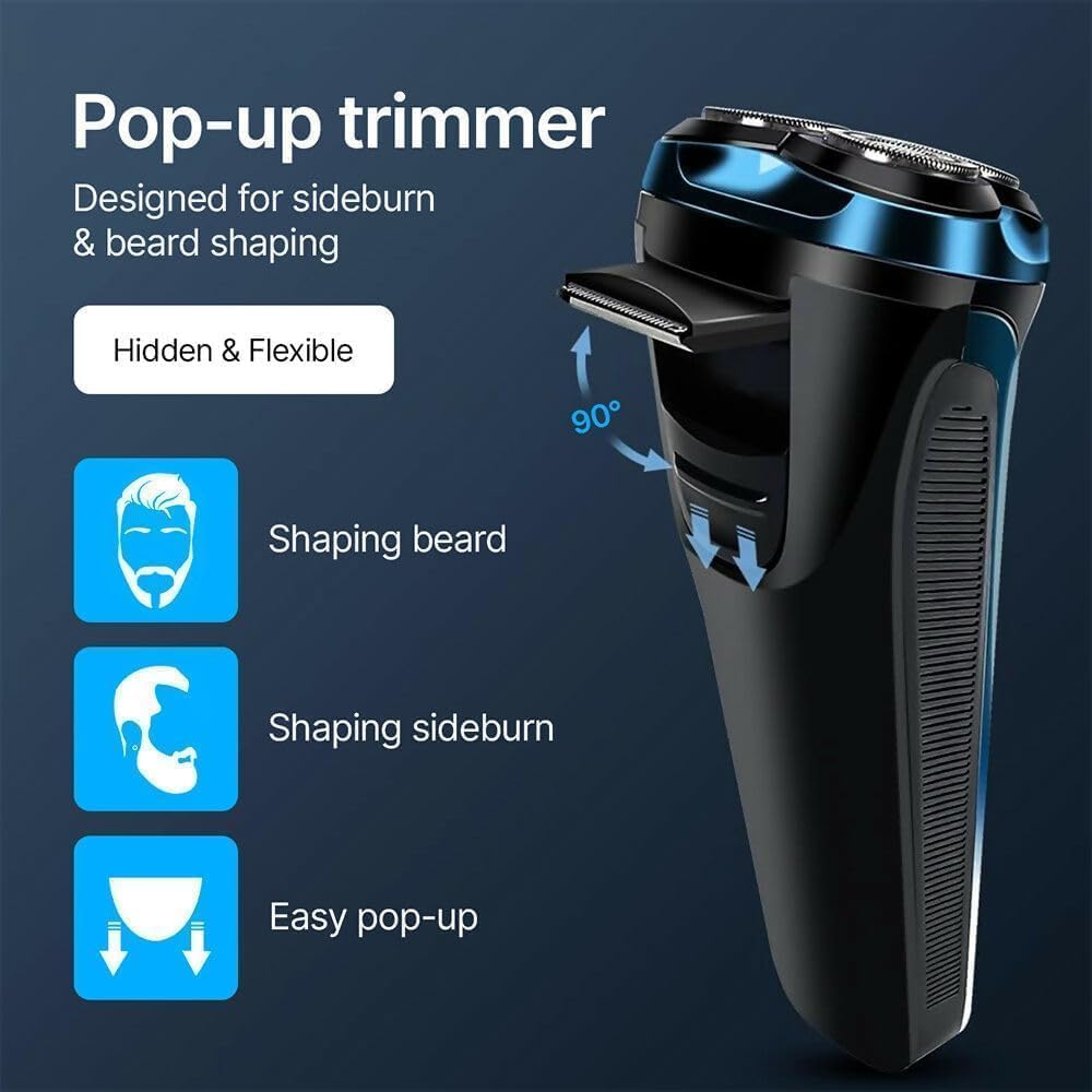 Teotopoa razor used in shower demonstrating IPX7 waterproofing for wet shaving freedom