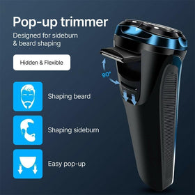 Teotopoa razor used in shower demonstrating IPX7 waterproofing for wet shaving freedom