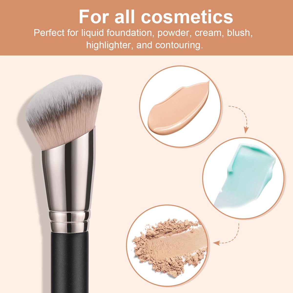 TEOYALL brushes held in hand to show size and portability advantage