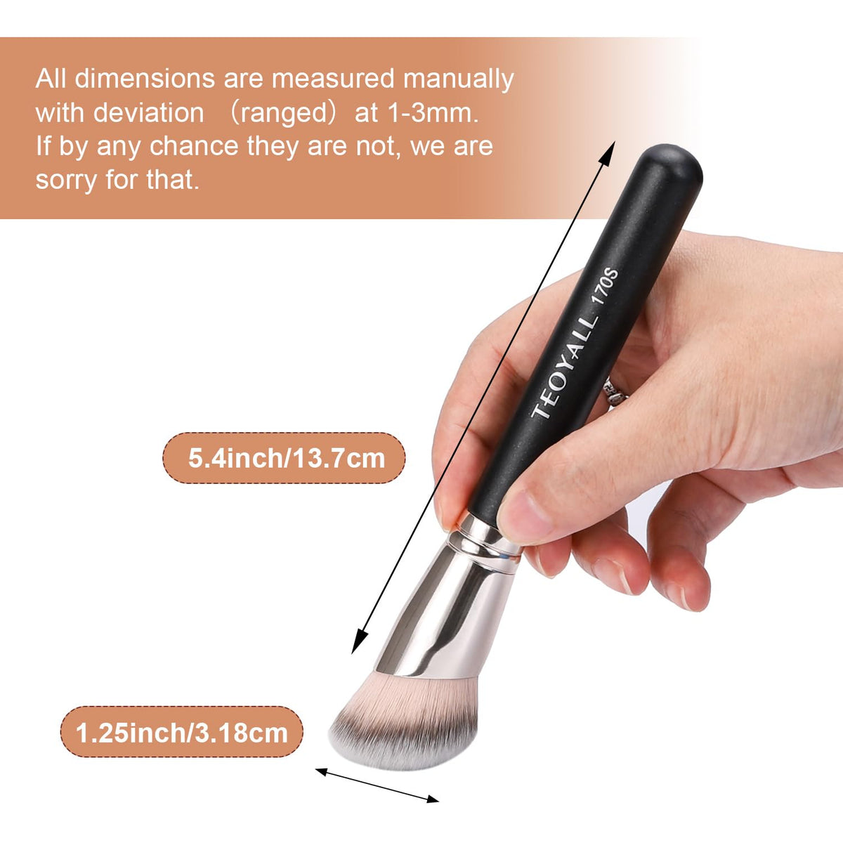 TEOYALL macro of synthetic fiber texture for smooth streak-free finish