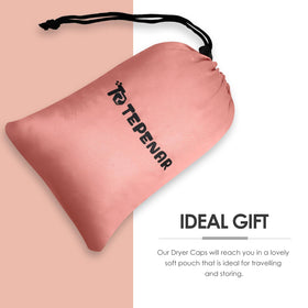 TEPENAR bonnet packed in travel bag ready for portable salon-style styling on trips