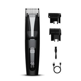 TEPOTZ front view of compact black trimmer showing sleek design and easy grip