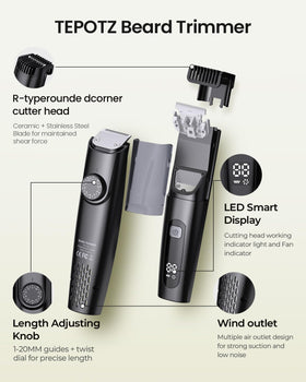 TEPOTZ close-up of adjustable length dial for precise 40 setting control