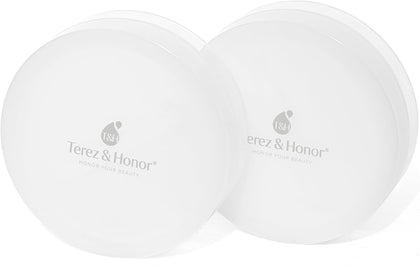 TEREZ & HONOR front view of compact jars showing elegant travel-ready design