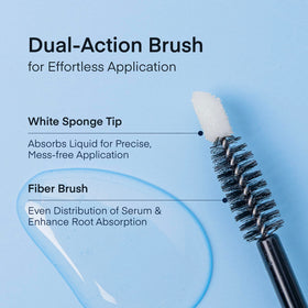 TEREZ & HONOR brow in-use application on model showing easy root-to-tip coverage