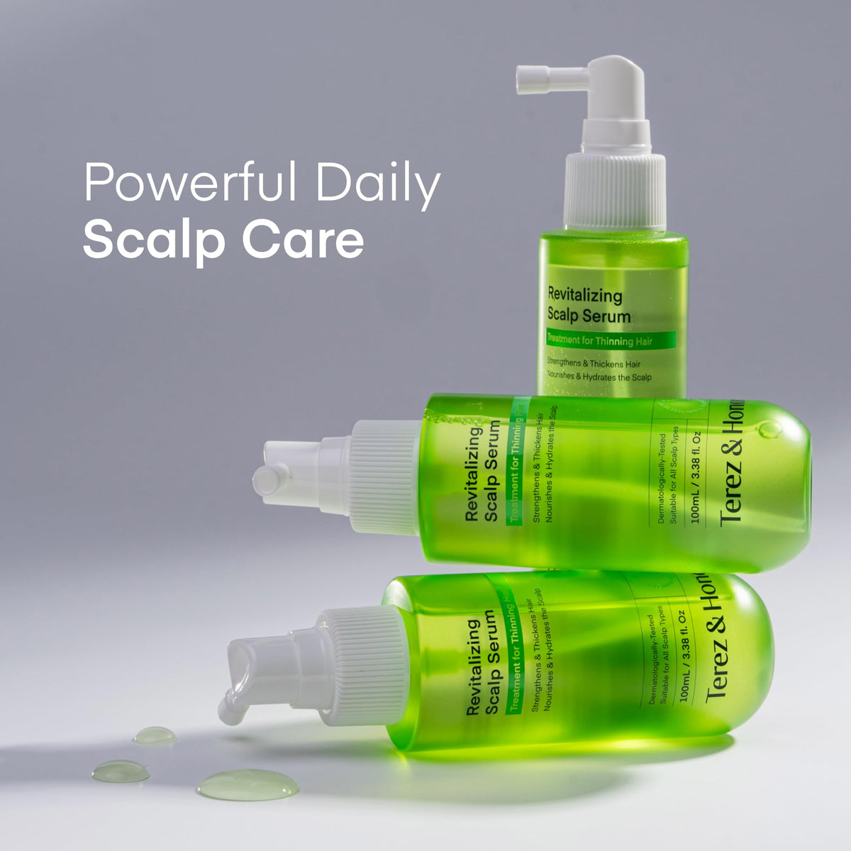 TEREZ & HONOR bottle staged in bathroom to show daily routine use