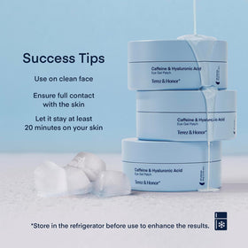 Terez & Honor patches in a serene spa-style setting for relaxing self-care